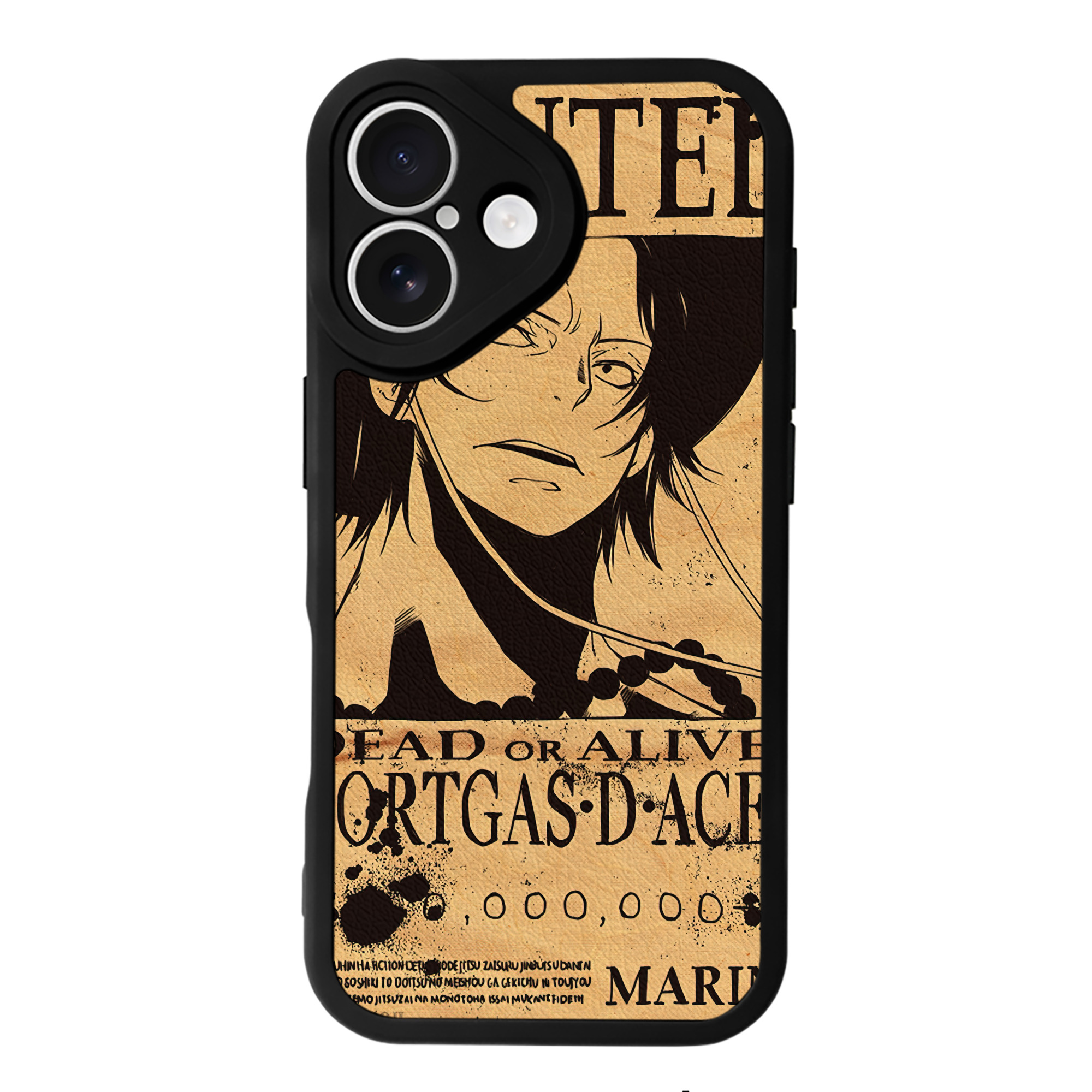 （画像用） ワンピース ONE PIECE 【iPhone 16シリーズ対応】シリコンスマホケース（レザー調） 材質：シリコン